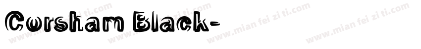 Corsham Black字体转换